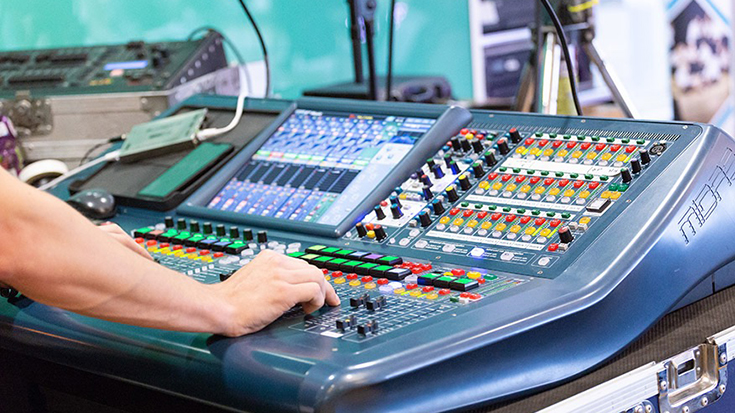 Photo of sound desk