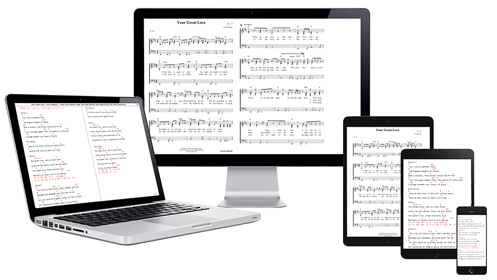 Photo of digital sheet music