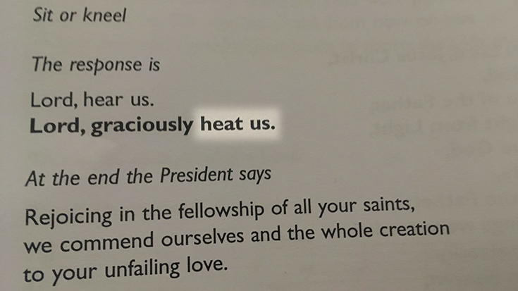 Contributor: Leonora Dawson-Bowling was warmed by these words in a service sheet at St Paul's Cathedral.